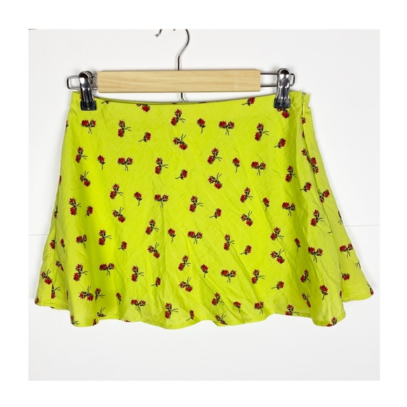 Urban Outfitters Violetta Slip Skirt Floral Mini Size Small - Picture 5 of 11